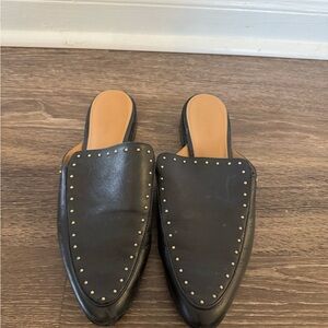 Calvin Klein Studded Black Mules Size 9